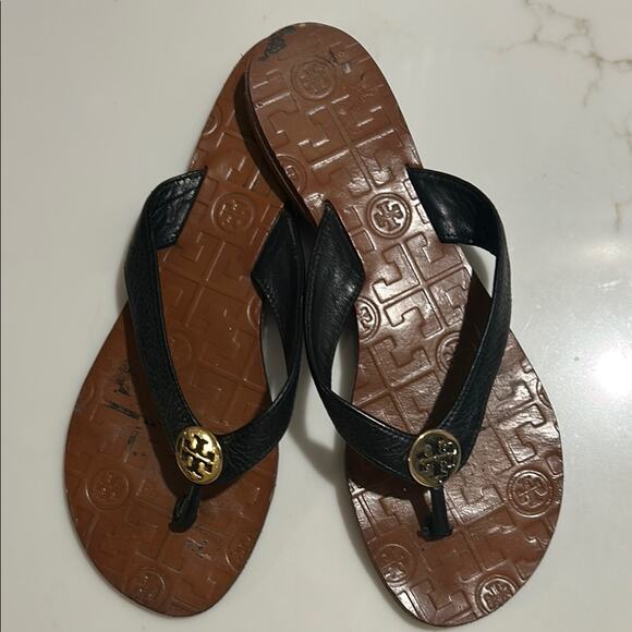Tory Burch Black and Brown Sandals - Picture 10 of 10